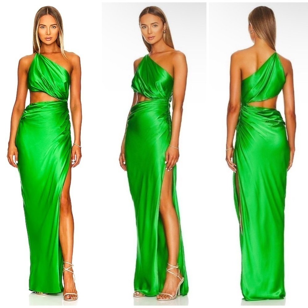 The Sei x REVOLVE One Shoulder Cut Out Gown in Palm Size 6